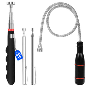 VSKIZ telescoping magnetic pickup tool extended to 30 inches for hard to reach metal parts.