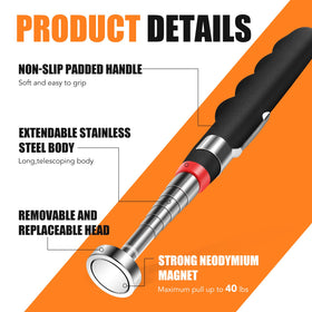 VSKIZ versatile telescoping set extends from 7 to 30 inches for versatility.