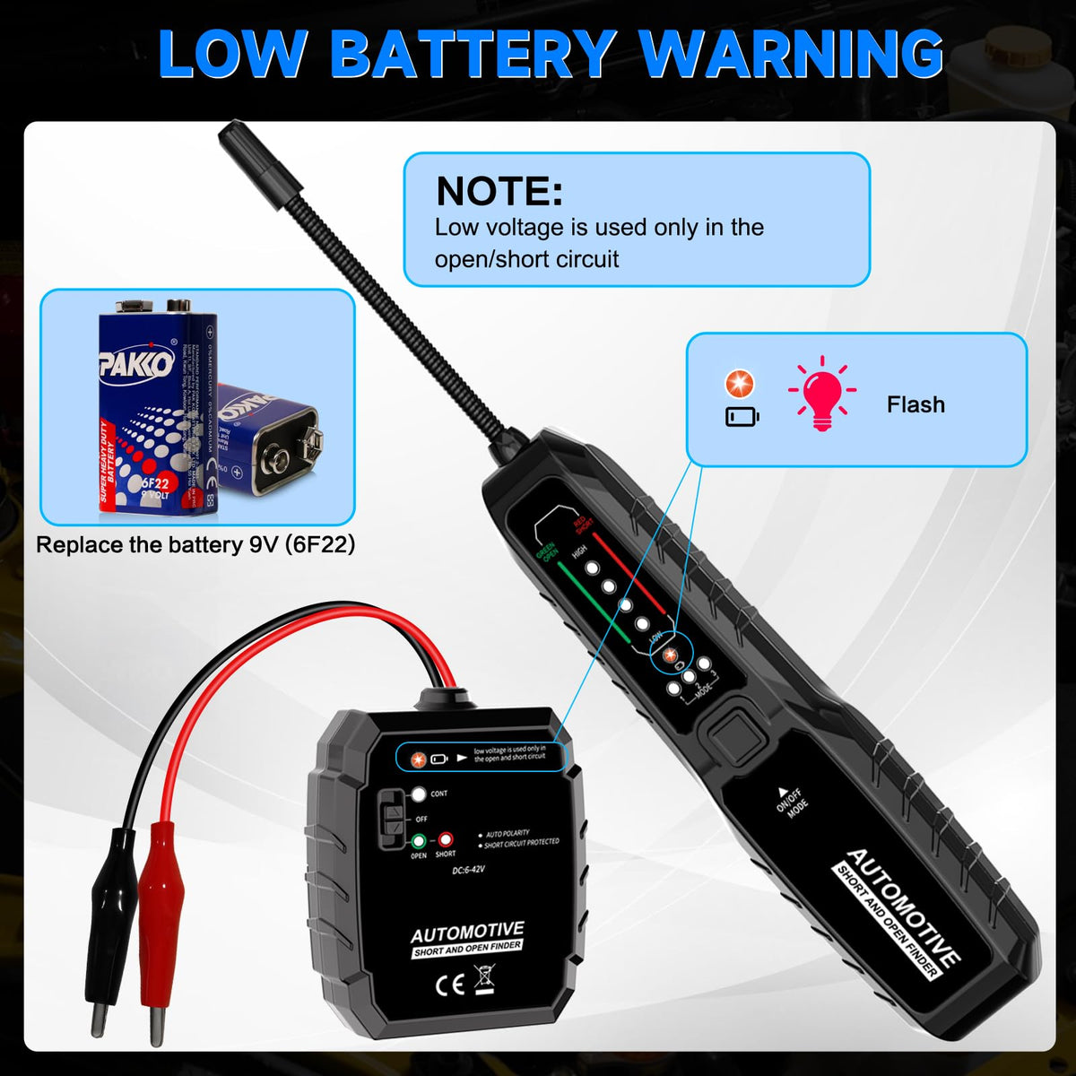 VSTM Wire Tracer ideal for automotive wiring and household diagnostics.