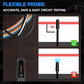 VSTM Wire Tracer low-battery indicator helps avoid mid-test power loss.