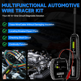 VSTM Wire Tracer receiver detects shorts with bright LEDs and quick beeps.