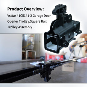 Vsttar square rail mounting track front view for easy installation.