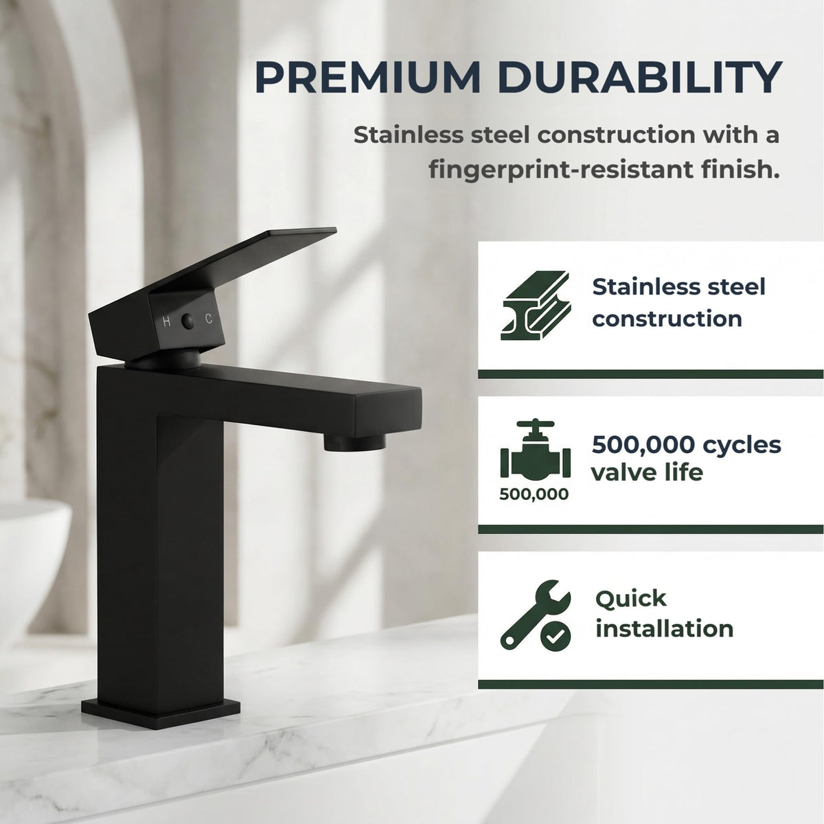 VSUNHOO aerator provides a soft, splash-free stream for comfortable handwashing.