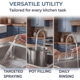 Vsunhoo spray head offers a targeted stream for rinsing produce.