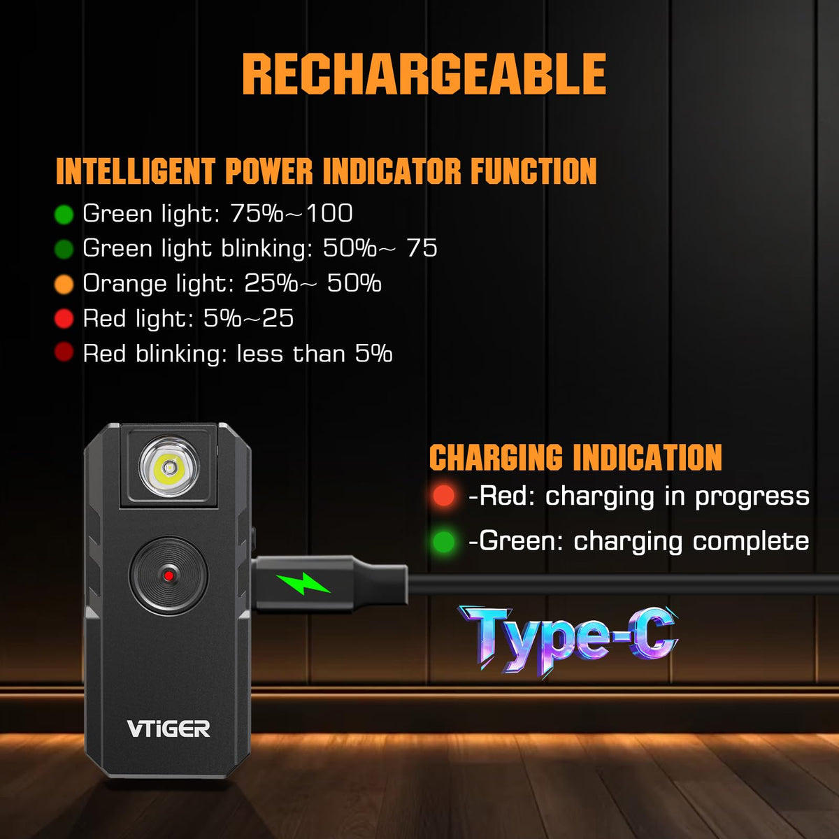 VTIGER C1 LumiCube pocket sized light for cycling and emergencies