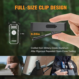VTIGER C1 LumiCube USB Type-C charging for quick recharges