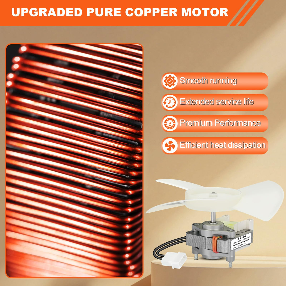 Balanced blade minimizes vibration for smoother operation.