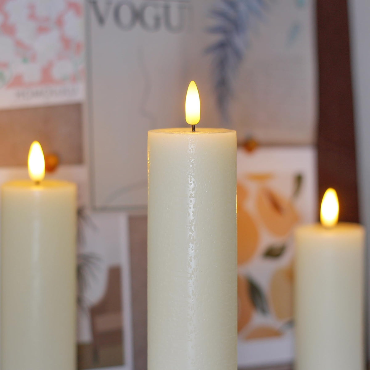 Vtobay 3D-wick flicker mode creates lifelike glow from a distance.