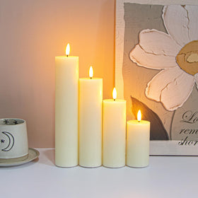 Vtobay battery-operated candles use 2 AA for long-lasting ambiance.