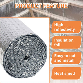Roof area wrapped to demonstrate multi-surface insulation versatility