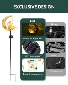 Vuees solar fairy light stake provides hands-free illumination for pathways