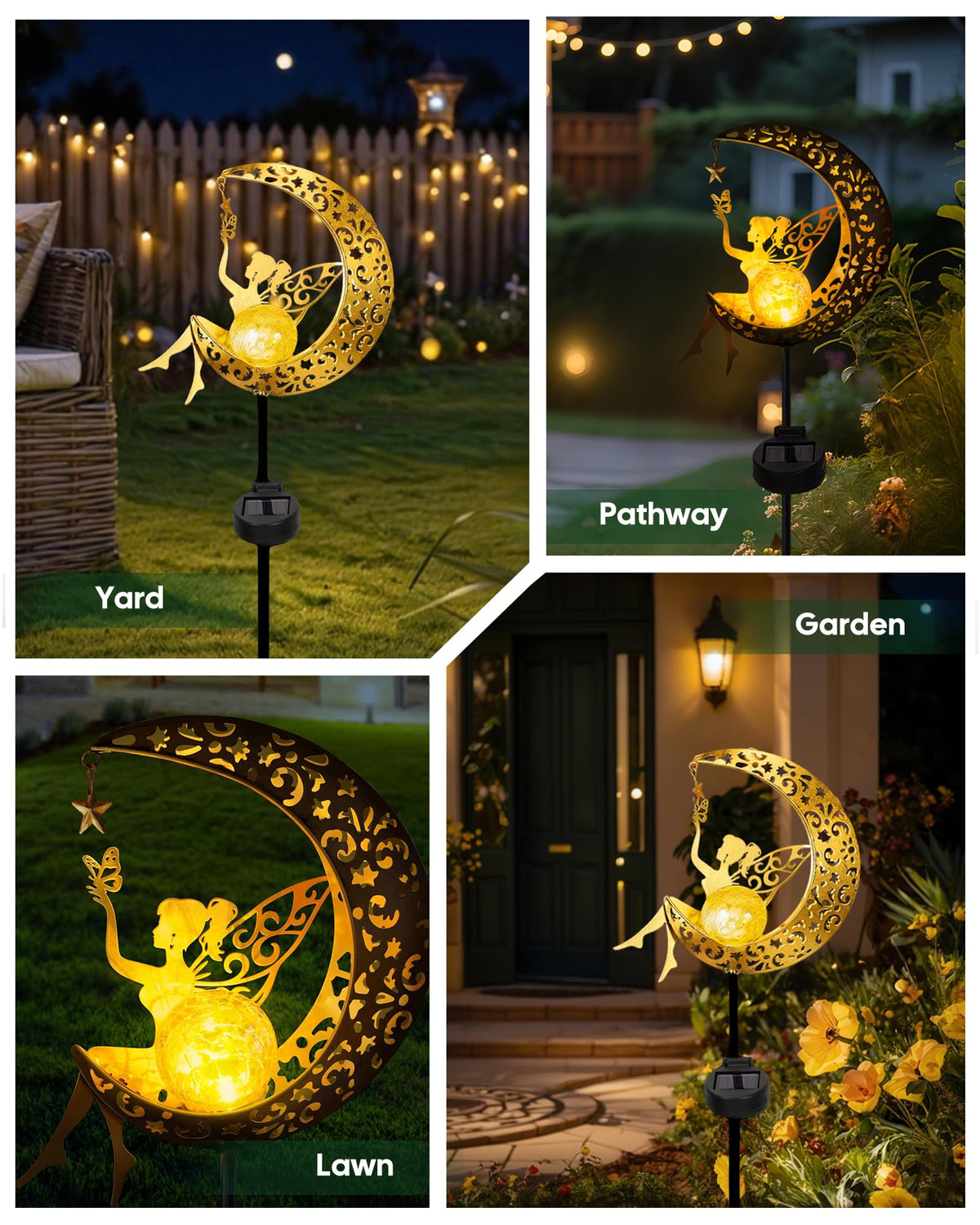 Vuees stainless steel lawn decoration stands up to weather and time