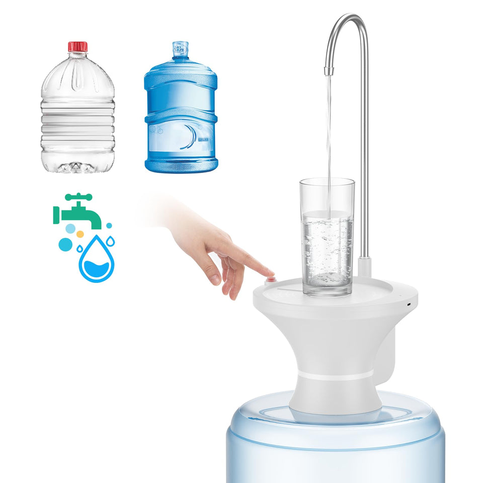 VUIYA water dispenser pump on a 5-gallon bottle for easy dispensing