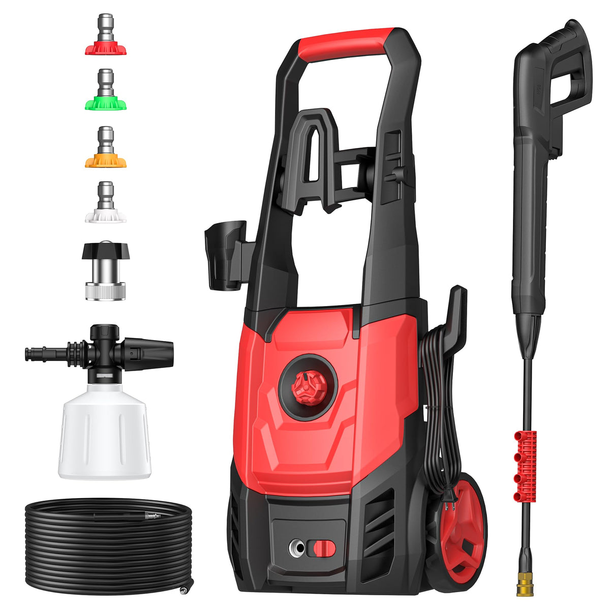VUSIGN electric pressure washer front view for easy outdoor cleaning