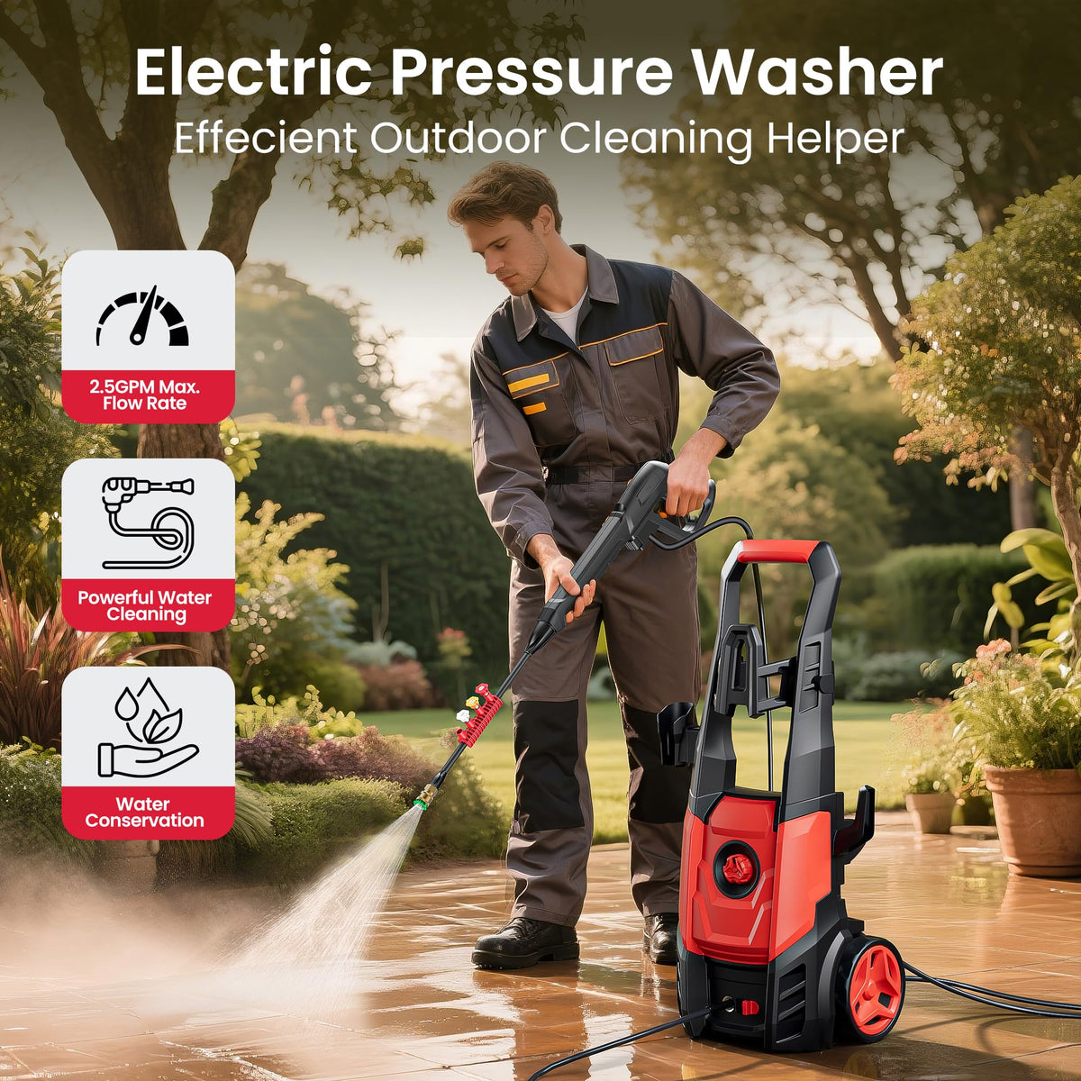 VUSIGN foam cannon attachment delivers thick foam for enhanced cleaning