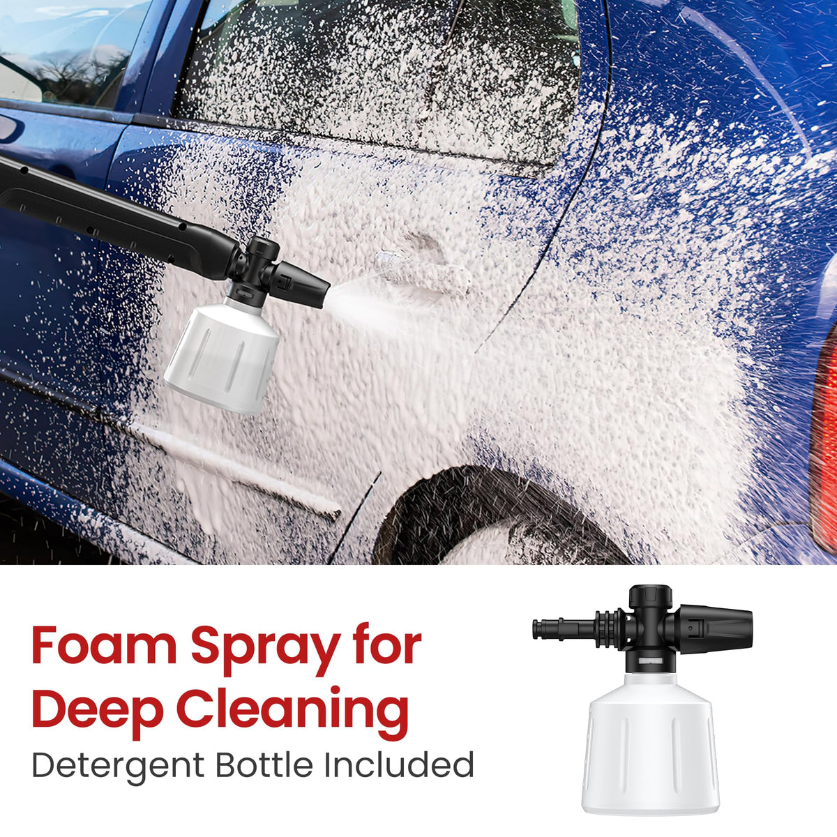 VUSIGN self-priming pump enables easy water pickup from faucet or bucket