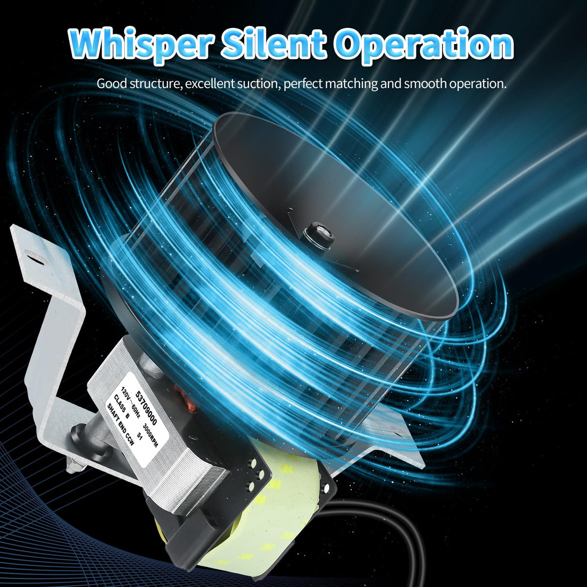 Vvoo 85598000 blower wheel detail emphasizing airflow-oriented design.