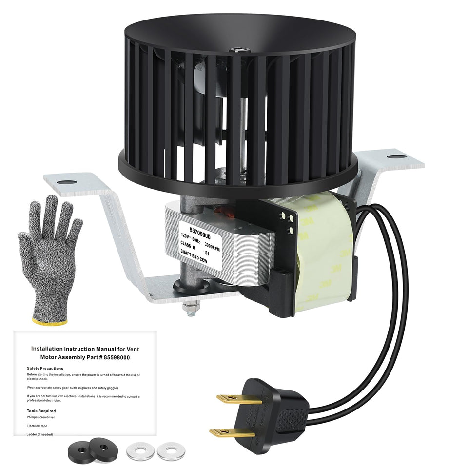Vvoo 85598000 motor assembly front view for quick, quiet bathroom ventilation upgrade.