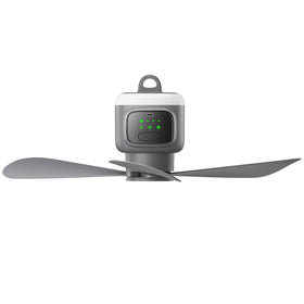 VVU&CCO ceiling fan light for canopy tent provides cooling outdoors.