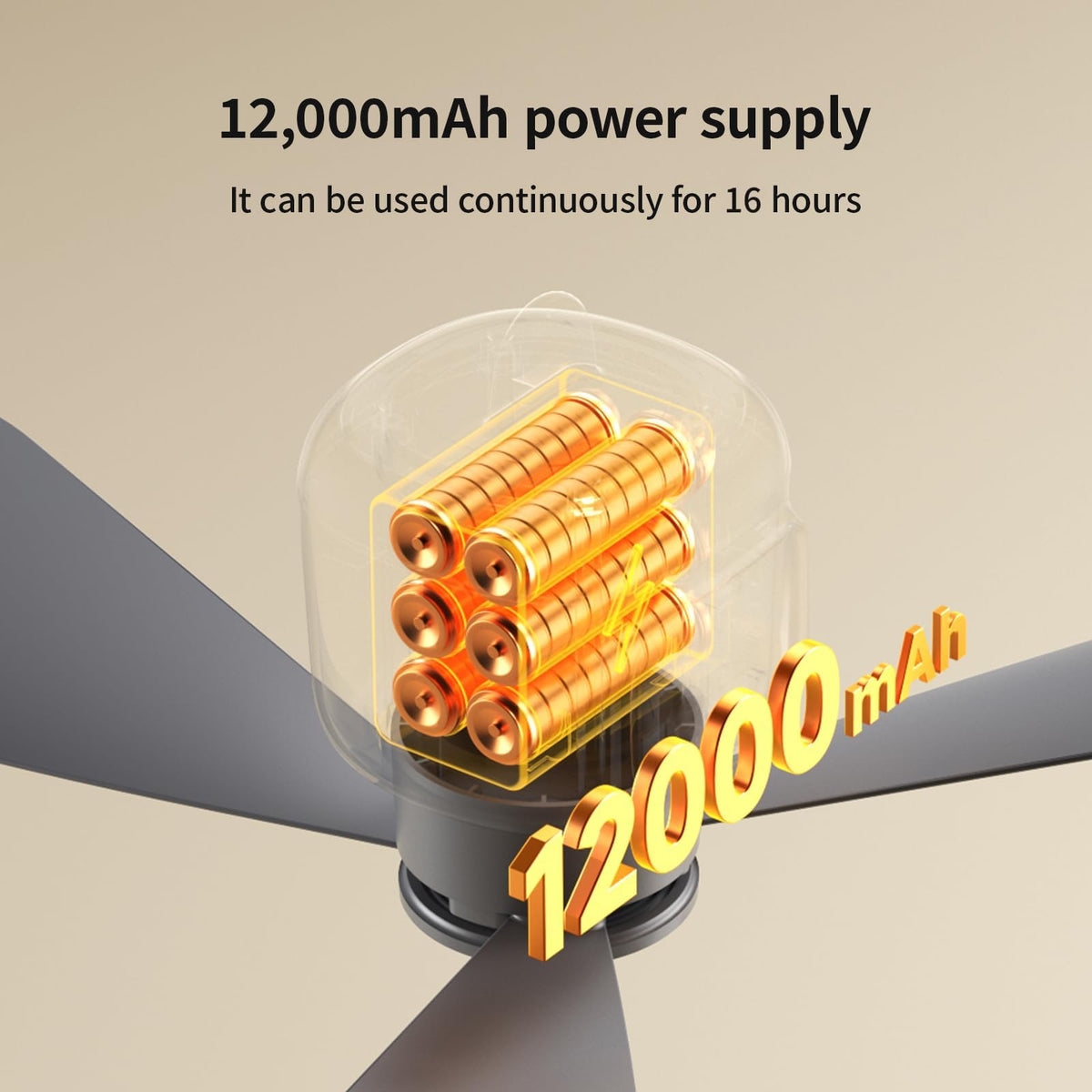 VVU&CCO four-speed fan lets you adjust airflow.