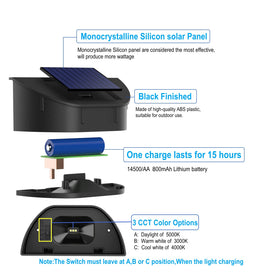 VWCYL+ daylight 4000K option provides clear visibility on paths and steps.