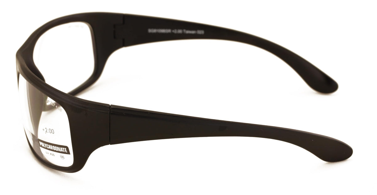 V.W.E. safety sunglasses showing anti-scratch lenses for durable use.