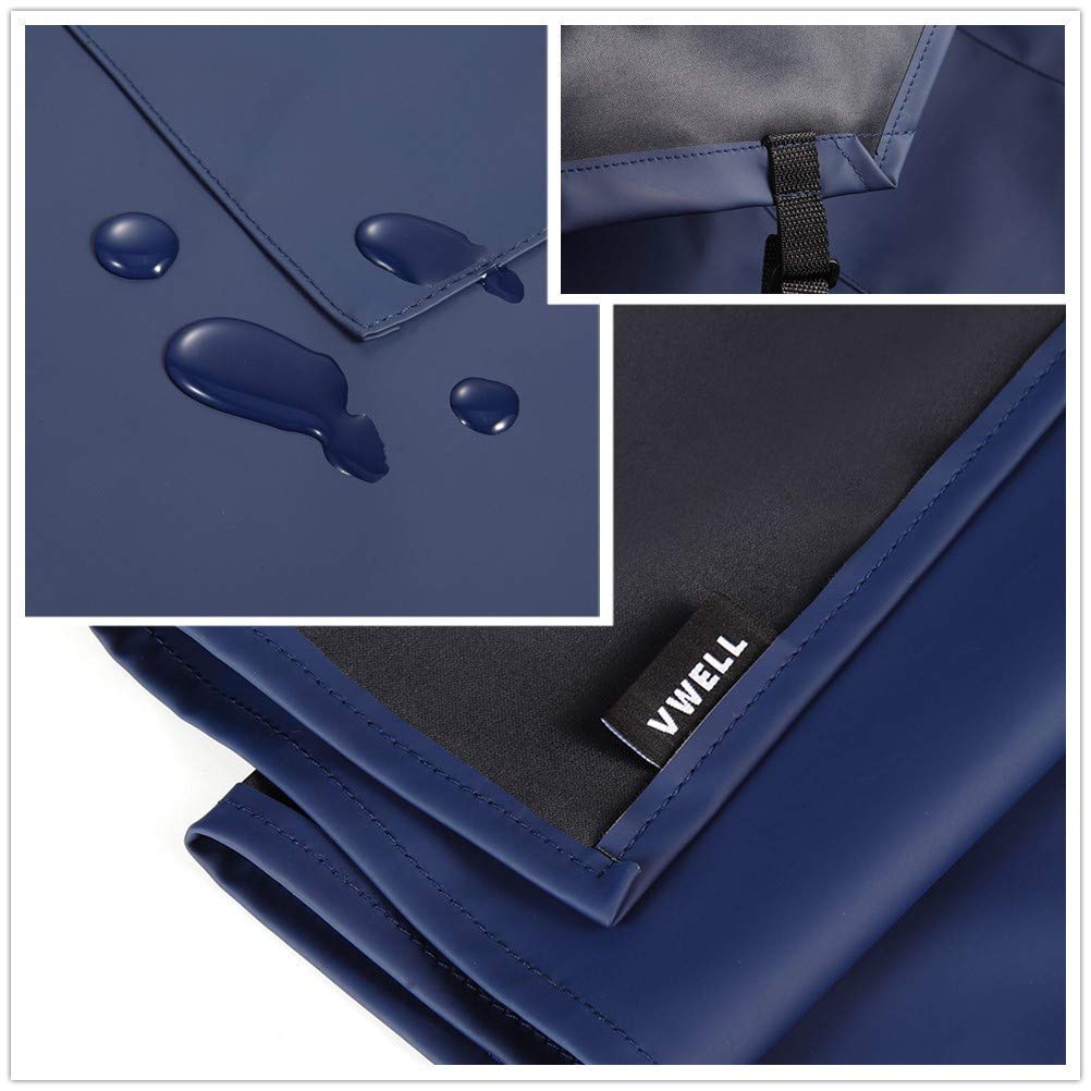 VWELL 35x28 inch full-coverage apron shields clothes from stains and splashes