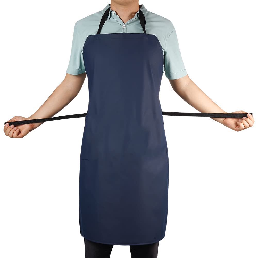 VWELL lab apron design protects clothing from water and spills in busy kitchen or grooming tasks