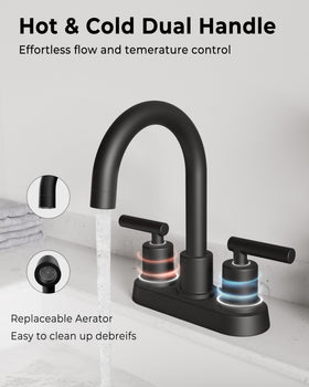 VXV 360° swivel spout enables full sink access.
