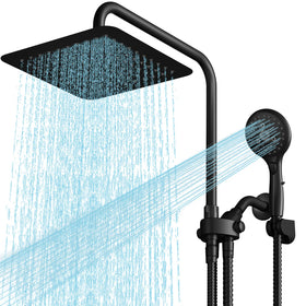 VXV high-pressure 10-inch rain head delivers wide, luxurious coverage.