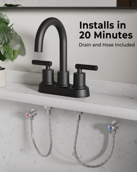VXV included supply lines simplify installation and setup.