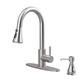 VXV kitchen faucet with soap dispenser pours water smoothly for busy kitchens.