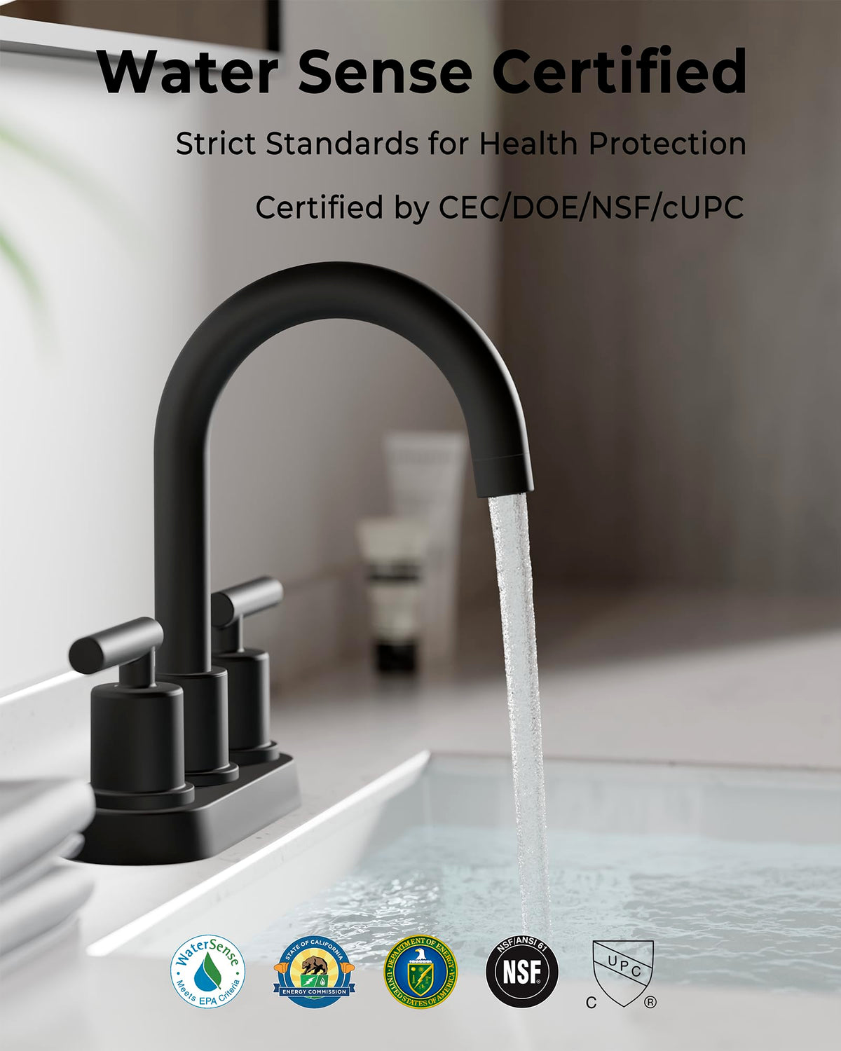 VXV pop-up drain assembly for quick cleaning and maintenance.