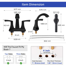 VXV pop-up drain included for complete installation