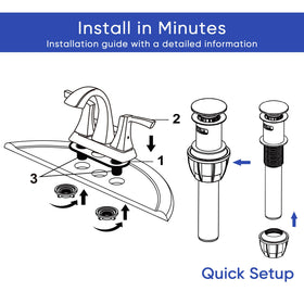 VXV includes supply lines for a full bathroom faucet upgrade