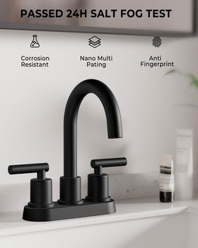 VXV two-hole centerset faucet no-leak design for stable performance.
