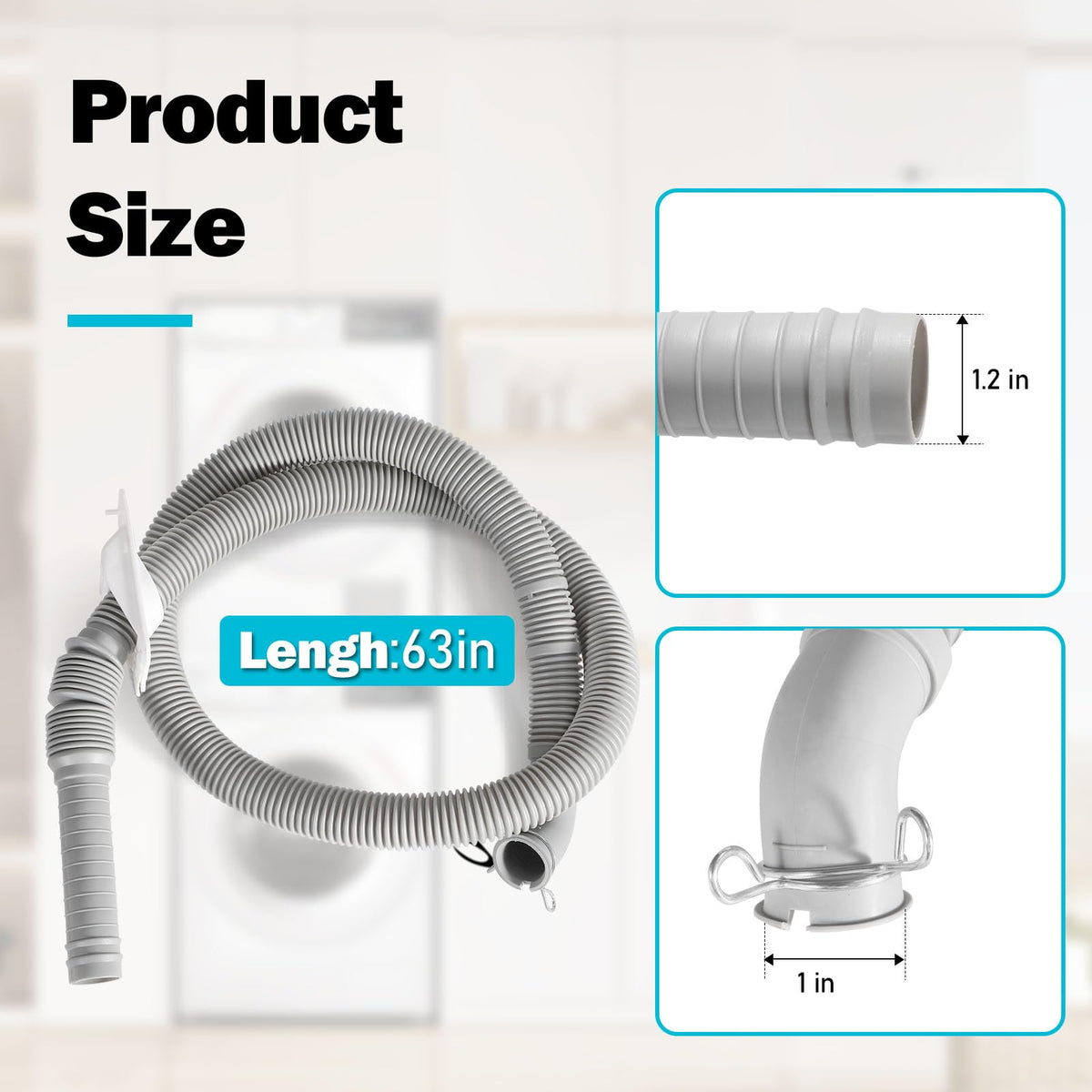 Vyakv LG Kenmore compatible hose ensures leak-free operation