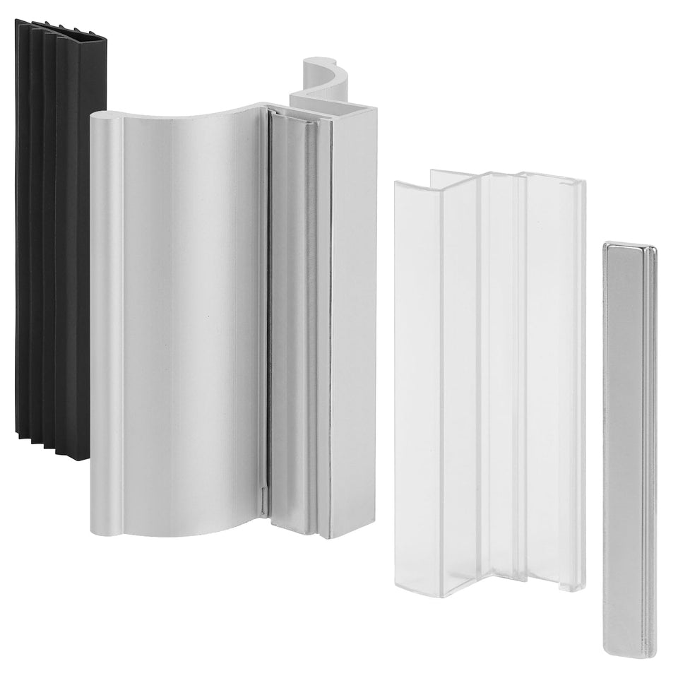 VYH 3-inch frameless shower door handle with magnet for secure glass doors