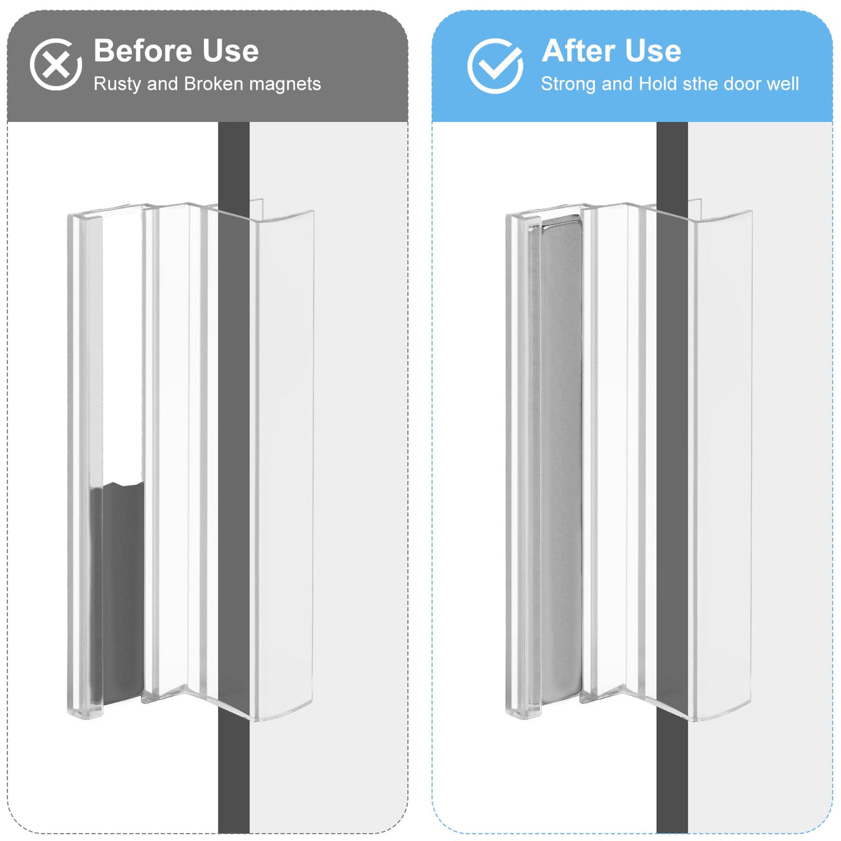 VYH 3-inch magnet and jamb pair for reliable door closure