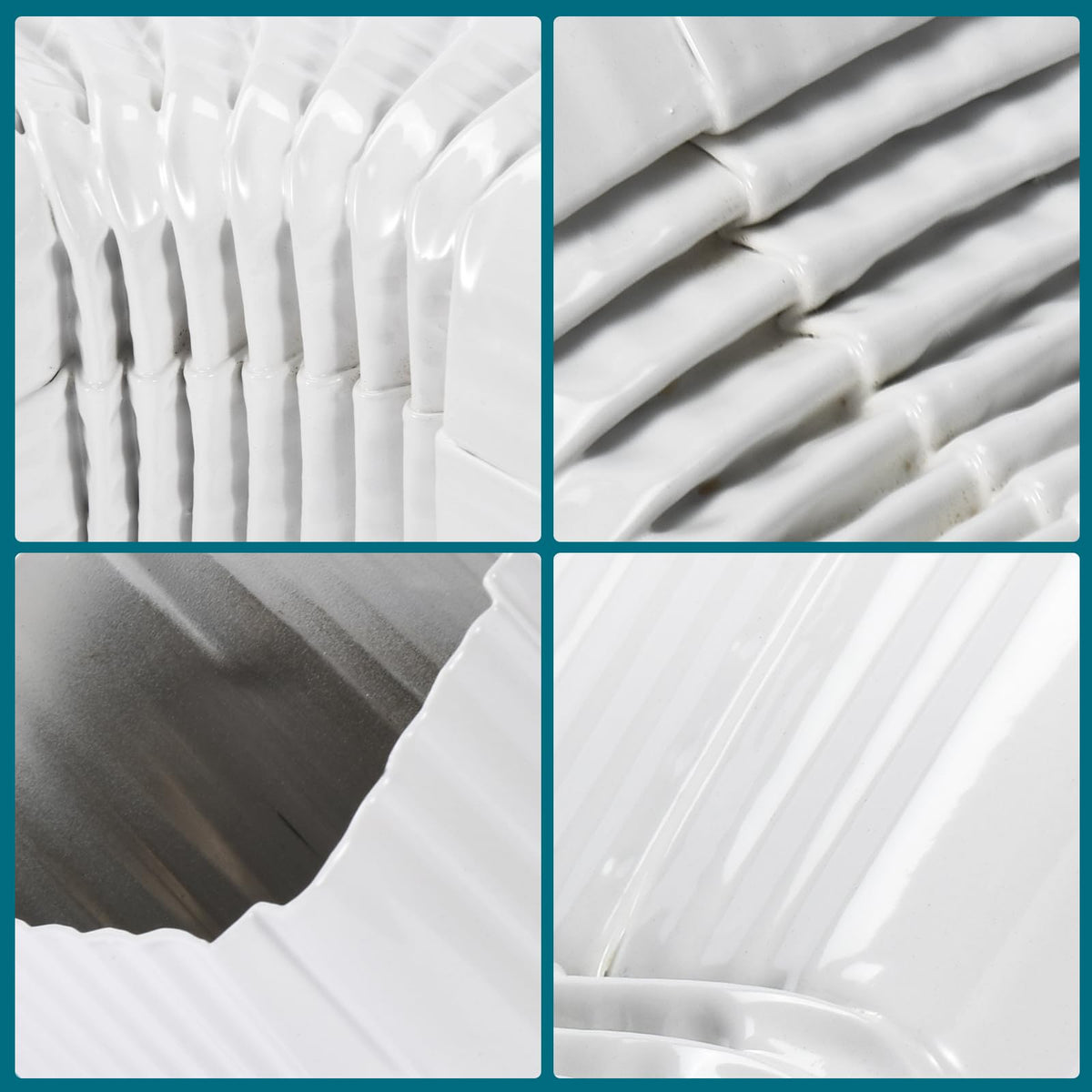 VYH downspout elbow enables smooth, drag-free water flow.