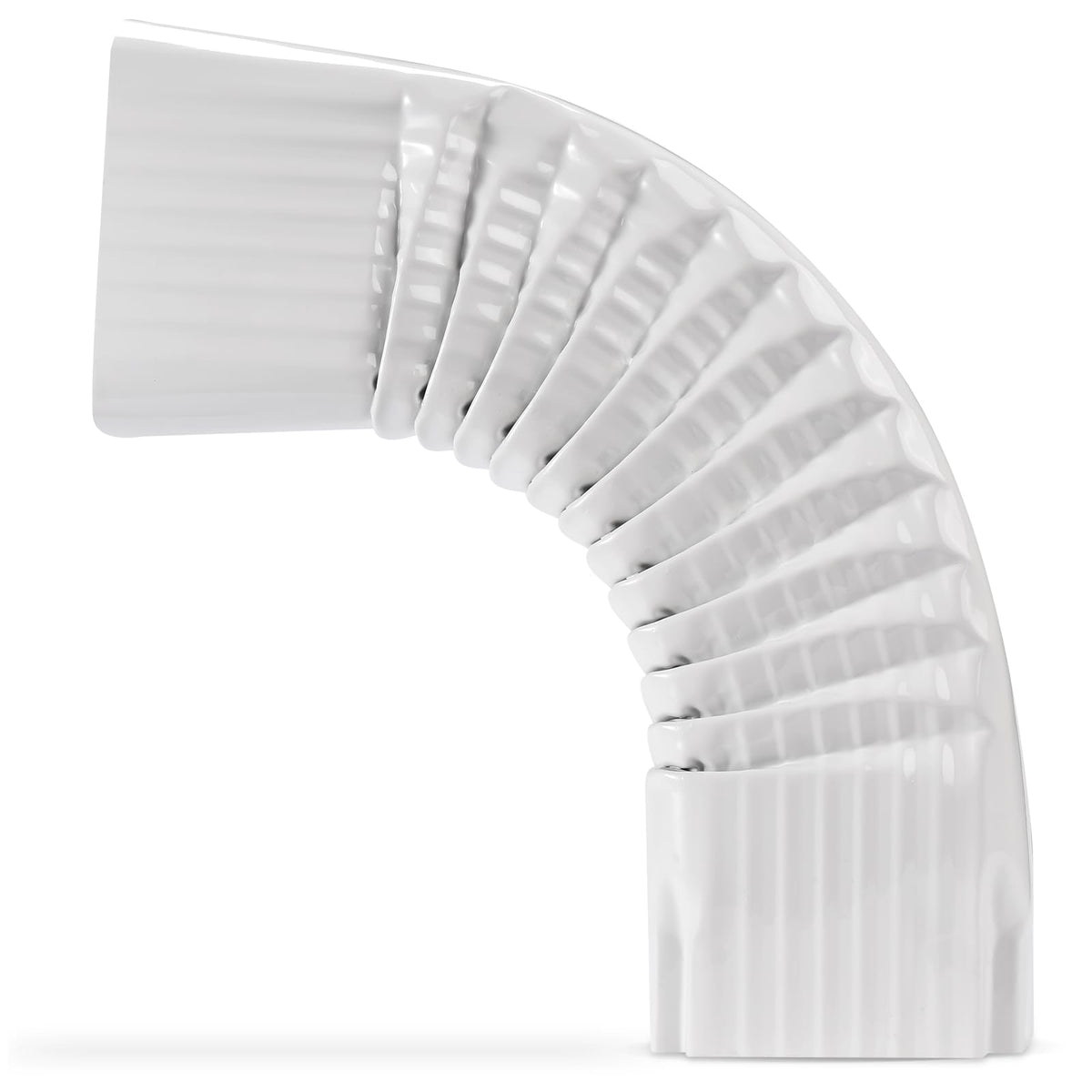 VYH downspout elbow side-elbow view for easy 90-degree routing