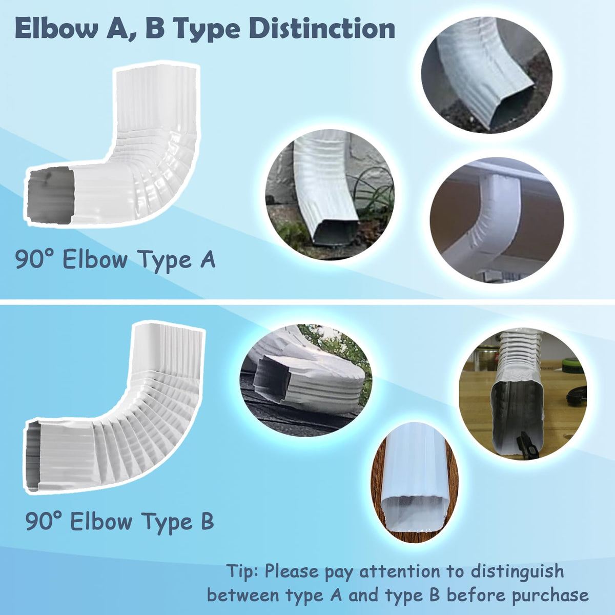 VYH downspout elbow top-mount helps redirect water cleanly at entry points.