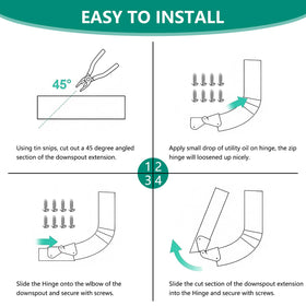 VYH downspout extension 8-pack enables quick installation on many homes.