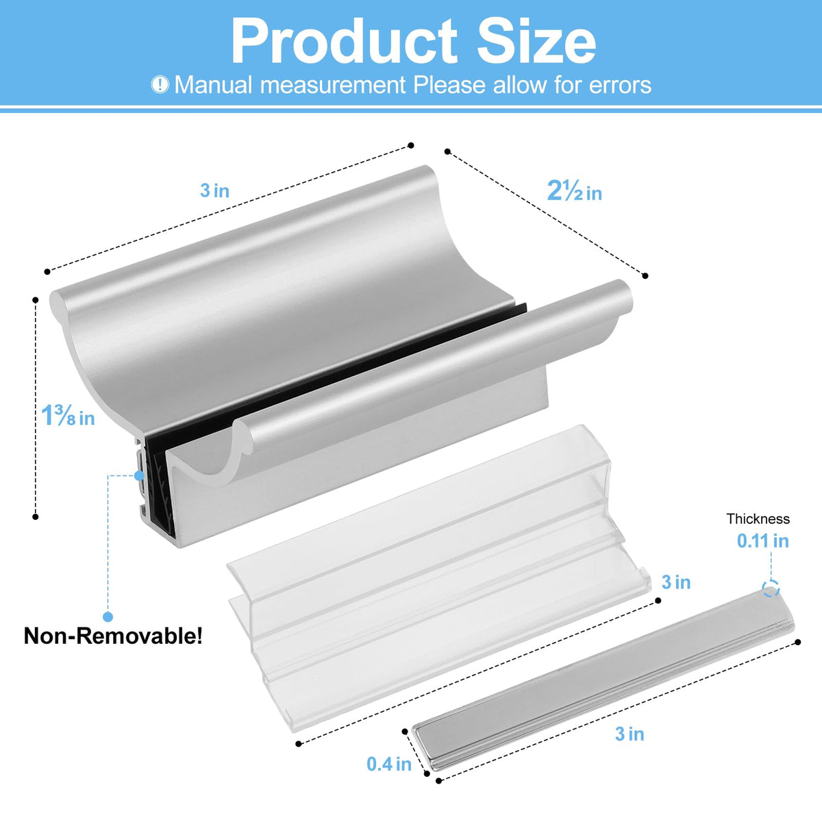 VYH 3-inch shower door magnet shows easy opening and strong hold