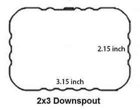 VYH side elbow 2x3 white close-up showing sturdy aluminum construction