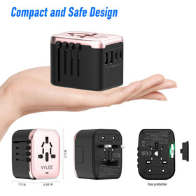 VYLEE compact travel size fits neatly in luggage