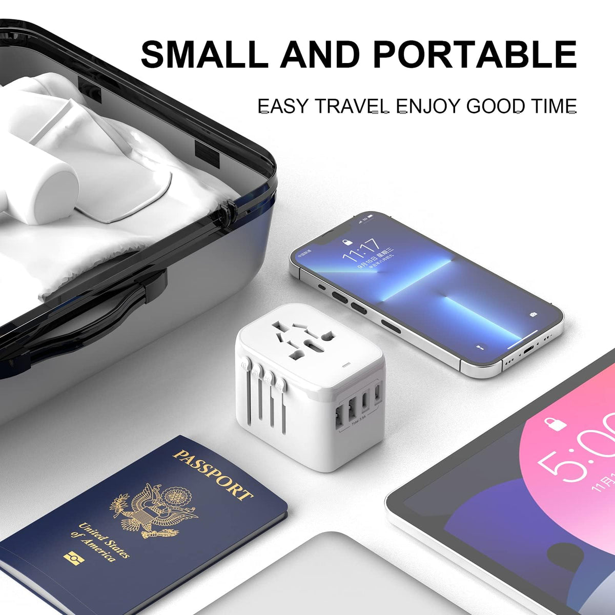 VYLEE compact design makes packing light and effortless for carry-on luggage.