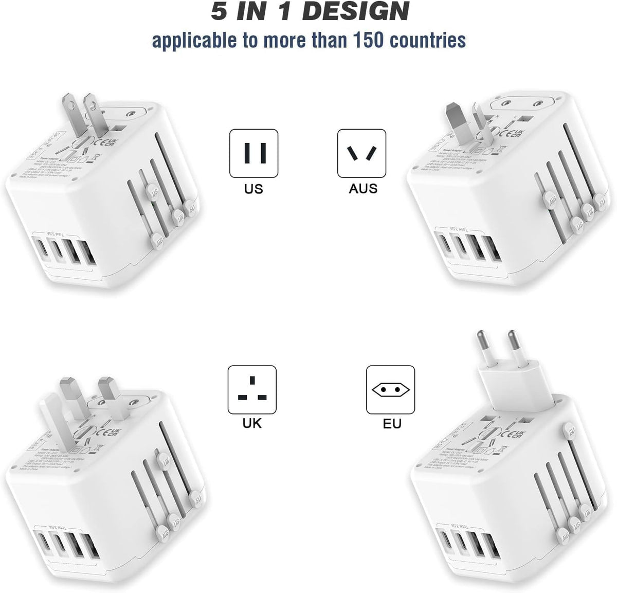 VYLEE USB-A ports allow simultaneous charging of multiple gadgets on the go.
