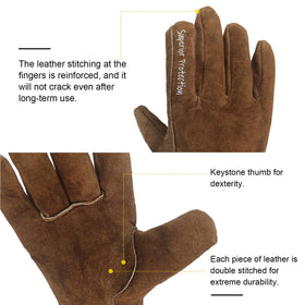 VZT gloves brown palm close-up emphasizing grip and tactile control