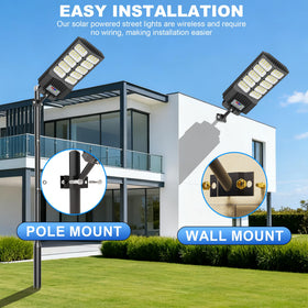 Vzyhik 6500W solar street light LED beads close-up brightness.
